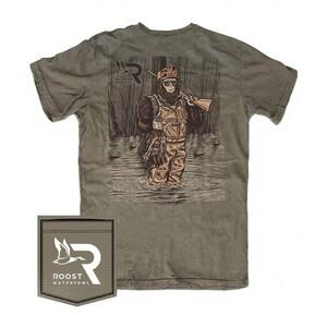 NEW FIELDSTONE boys roost sasquatch tee in hunter green